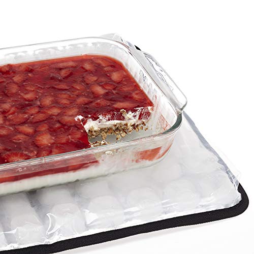 Black 2 Pack Food Cooling Buffet Cooler (19" x 15") G6985