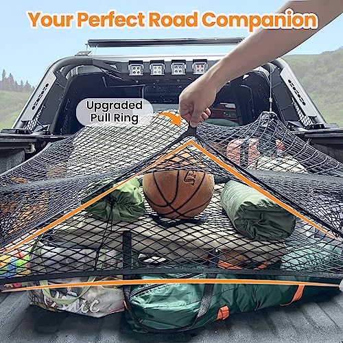 4'x4' Stretchable Elastic Cargo Net for Truck Bed A301616