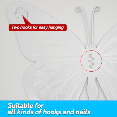 4 Pack 9.8in Metal Butterflies Wall Sculpture T26954