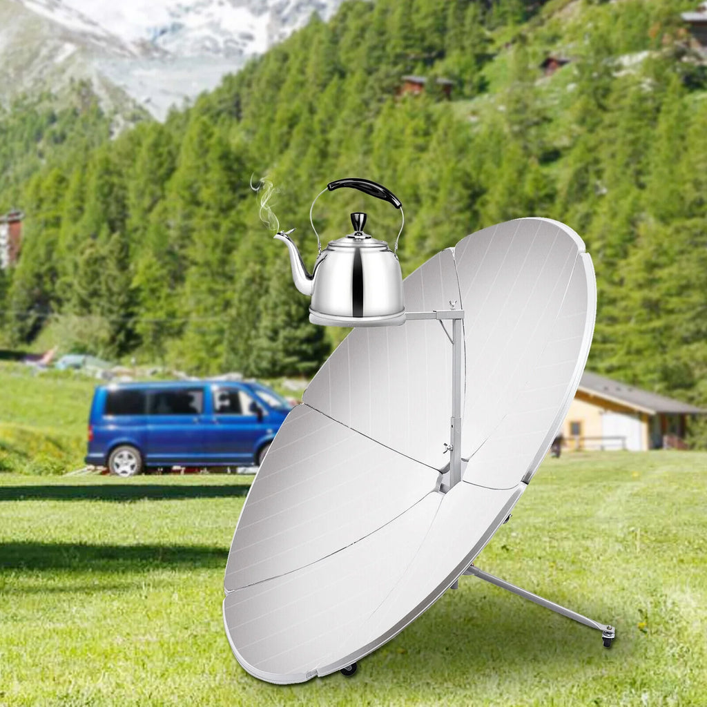 1800W Parabolic Solar Cooker Outdoor Camping Sun Oven U379