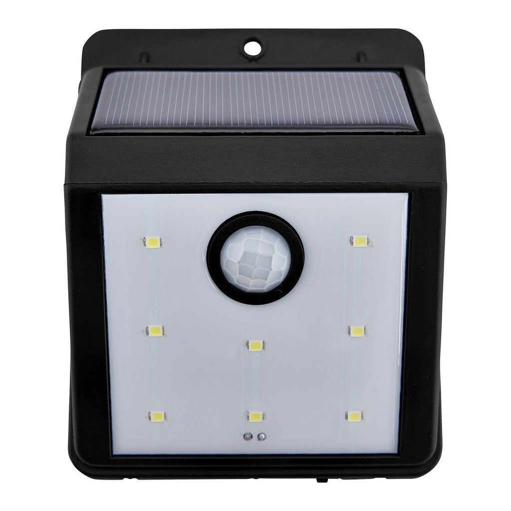 Black 115 Lumen Wall-Mount Solar Security Light C913922