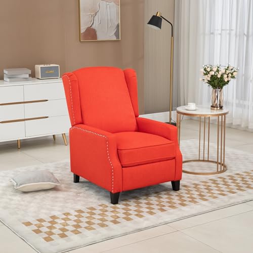 Red Adjustable Wingback Recliner Chair T978