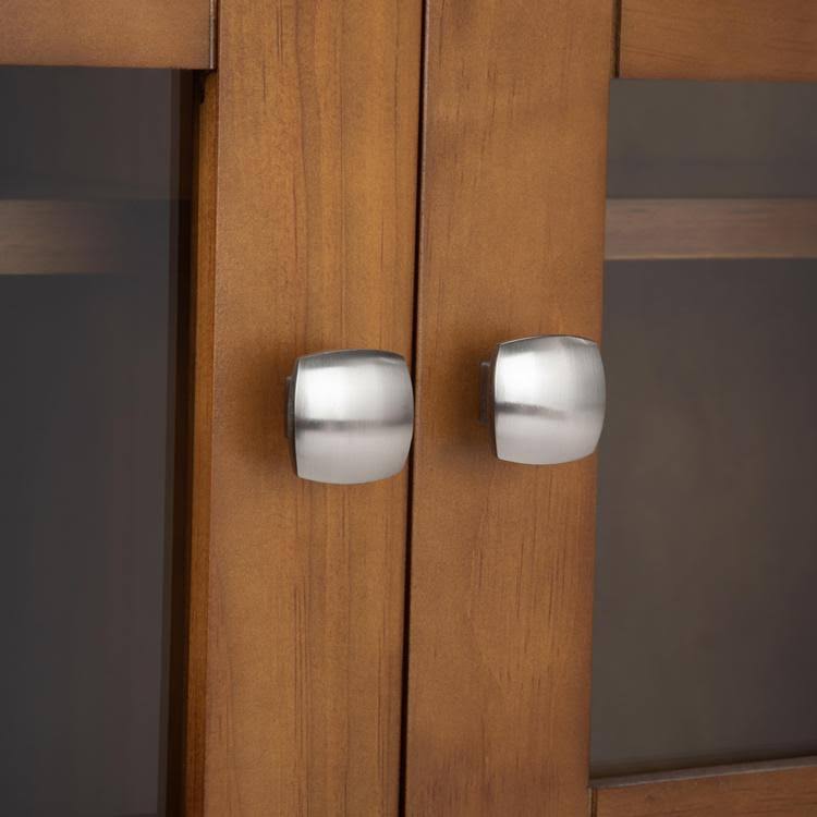 Solid Wood Medium Storage Cabinet in Light Golden Brown C4124