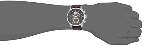 Men's Classic Chronograph Calendar Leather Strap Quartz Watch, 44mm Q46021