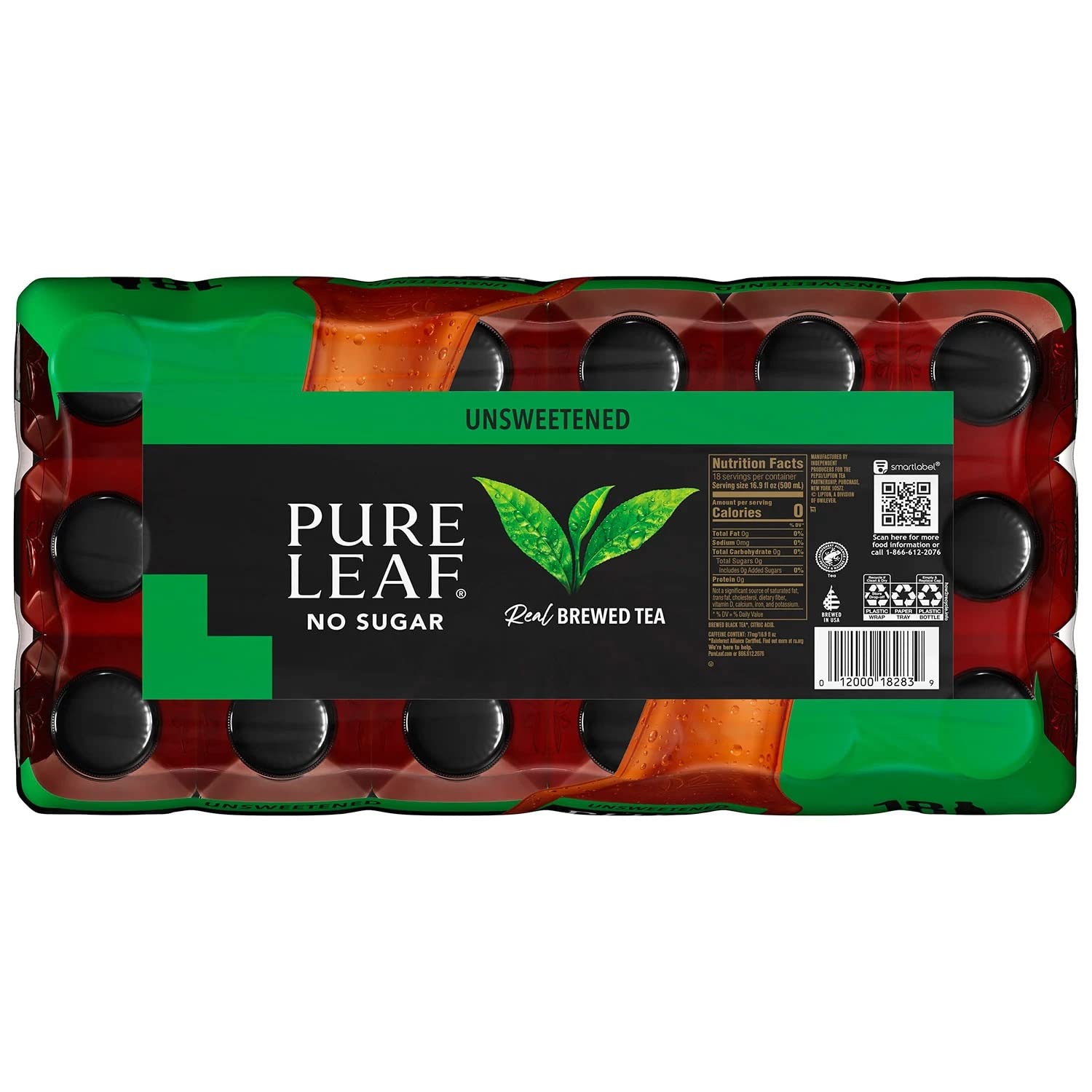 Unsweetened Iced Black Tea, 18 pk./16.9 oz. O59810