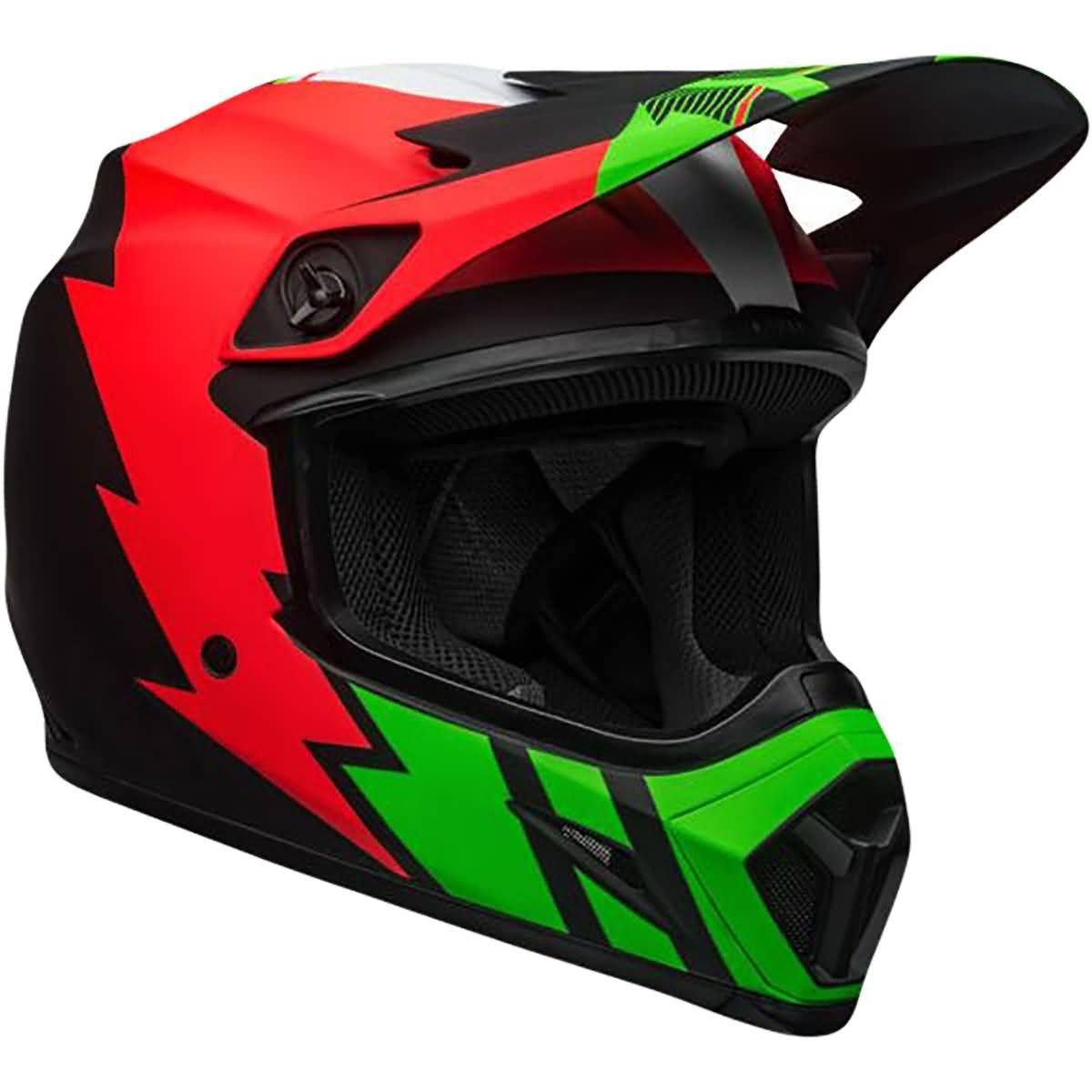 Bell MX-9 MIPS Strike Helmet Infrared/Green/Black M F5905