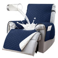 Waterproof Recliner Covers with 5 Pockets, Elastic Straps, Washable Recliner Protector, Chocolate A126540