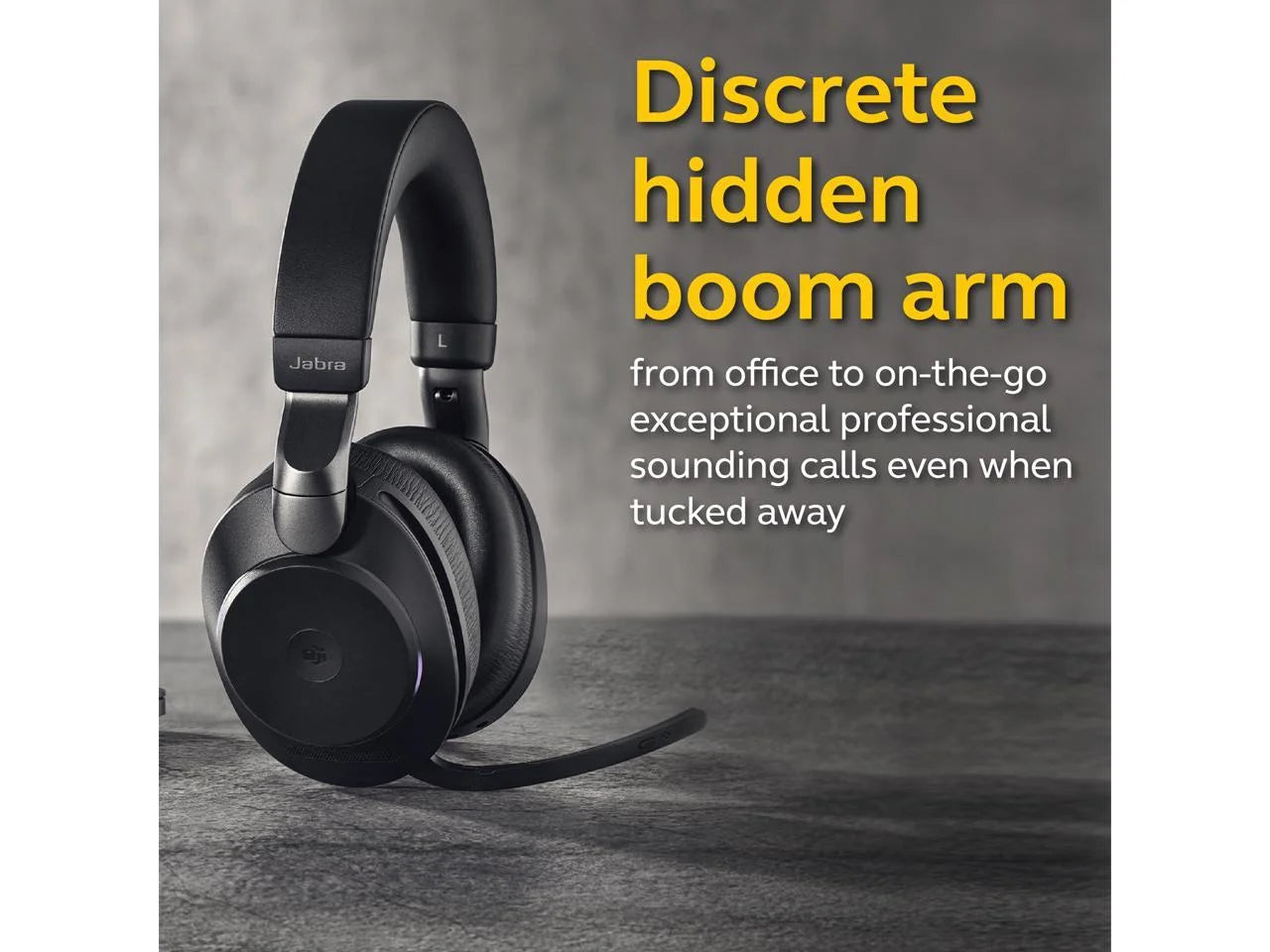 Black Wireless Headset with Noise-Canceling T57686
