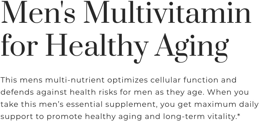 180 Capsules Men's Longevity Essentials Plus D3107