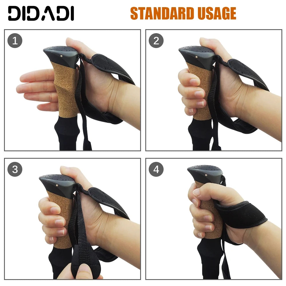 Carbon Fiber Hiking Poles with Anti-Shock & Quick Lock System U772740