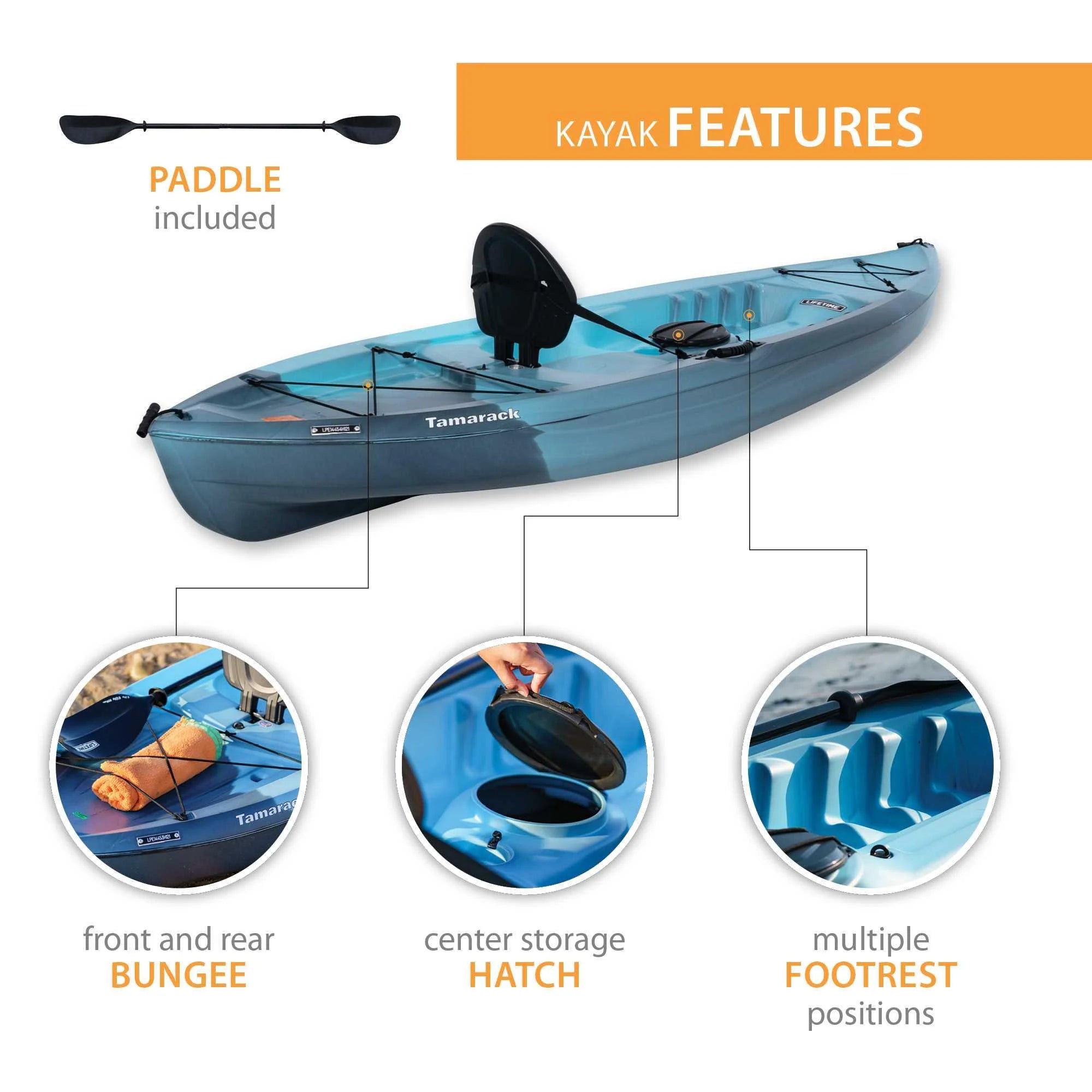 Sit-On-Top Kayak with Paddle C4393