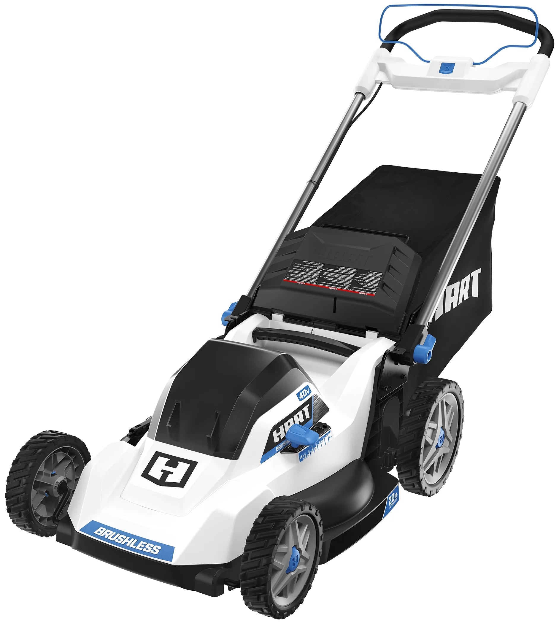 40-Volt 20-inch Cordless Brushless Push Mower Kit with 6.0Ah Lithium-Ion Battery U911526