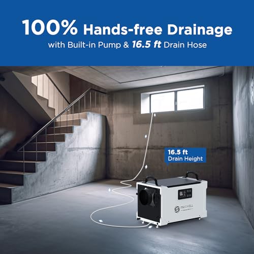 145 Pints Commercial Dehumidifier with Pump and Drain Hose V666474