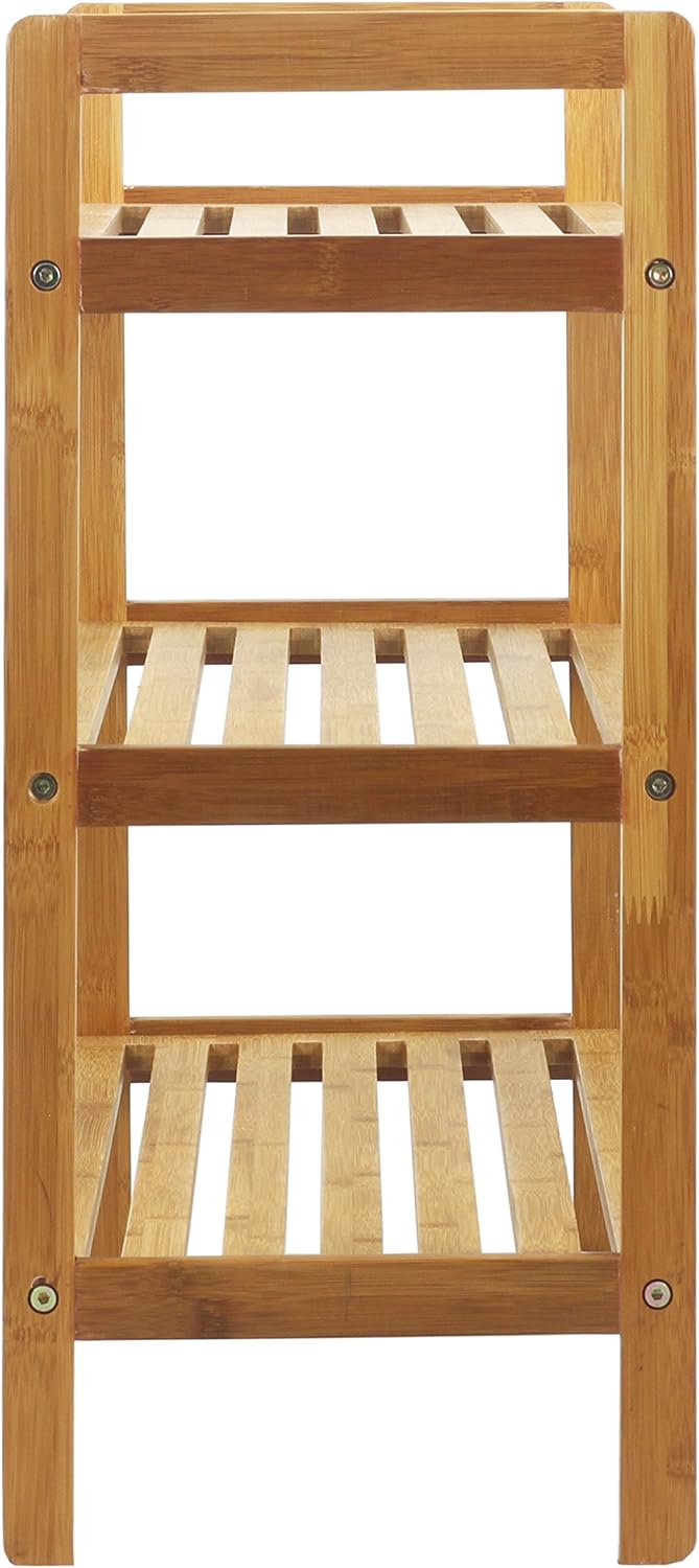 Natural Bamboo 3-Tier Shoe Rack F247