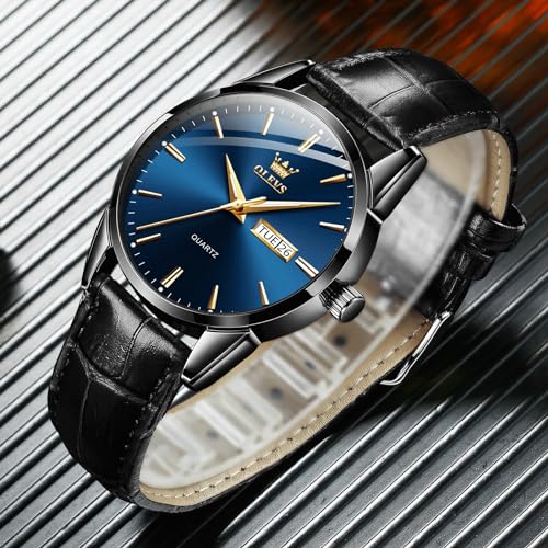 Brown Black Leather Strap Analog Quartz Dress Watch C22113