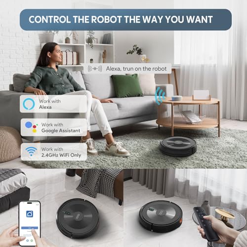 Slim Robot Vacuum and Mop Combo with 120 Mins Runtime C3926