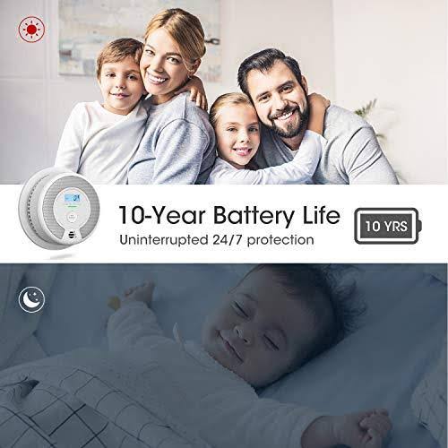 10-Year Battery Combination Smoke & Carbon Monoxide Alarm V52047