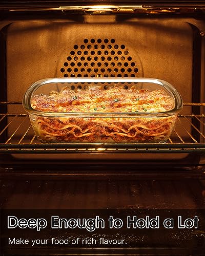 3 QT Rectangle Glass Baking Dish with Lid W312
