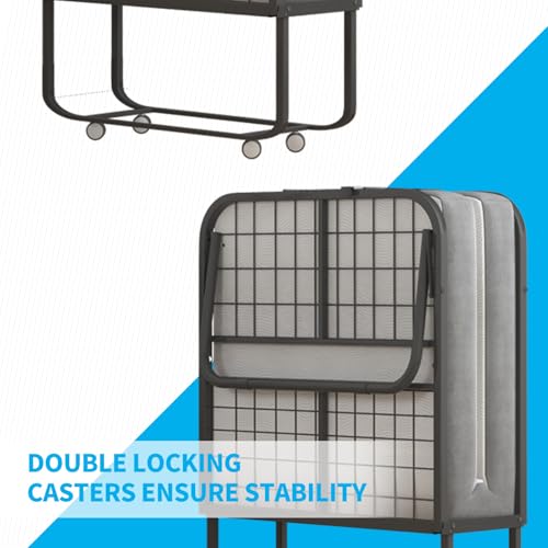 Twin Size Folding Bed with 4" Foam Mattress F7664