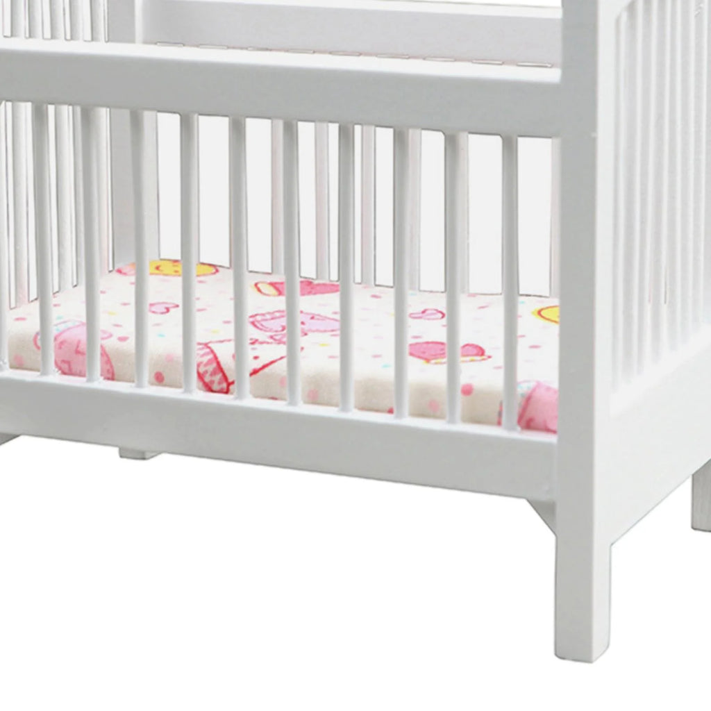 1/12 Scale Wooden Crib Furniture Set Y9983