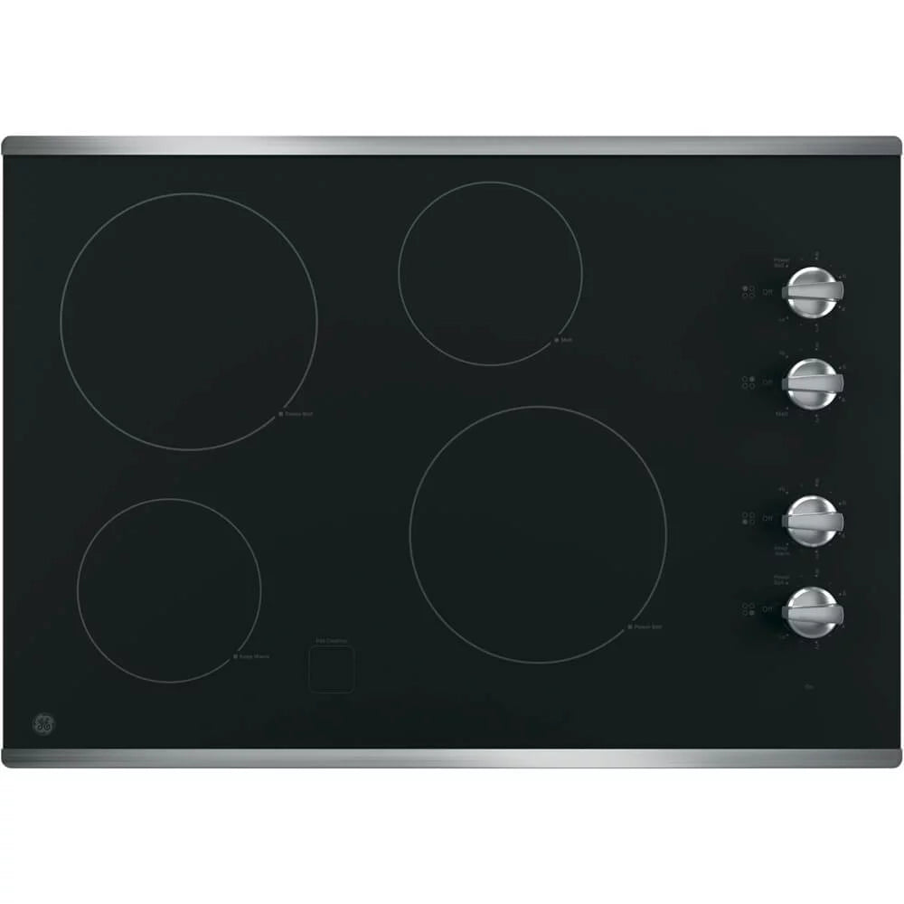 30 inch Stainless 4 Burner Electric Cooktop P90075