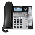 4-Line Expandable Corded Phone System with Speakerphone, 1 Handset, Black/Silver W6336