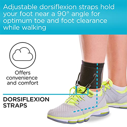 Adjustable Soft Ankle Foot Orthosis Drop Foot Brace (S/M) H6991