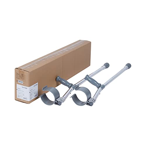 Adjustable Steel Forearm Crutches, 28 in x 37 in, 2 Pack X317819