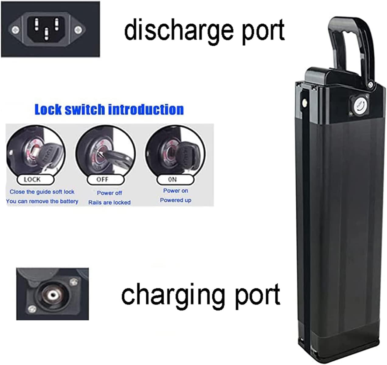 36V 20Ah Lithium Ion Electric Bike Battery with Charger K67864