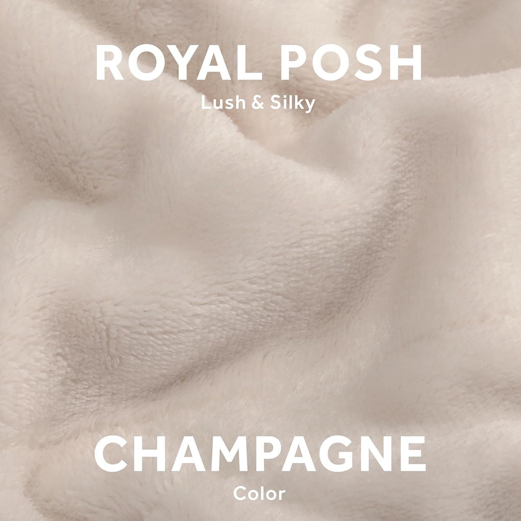 Champagne Heated Blanket Twin C36452