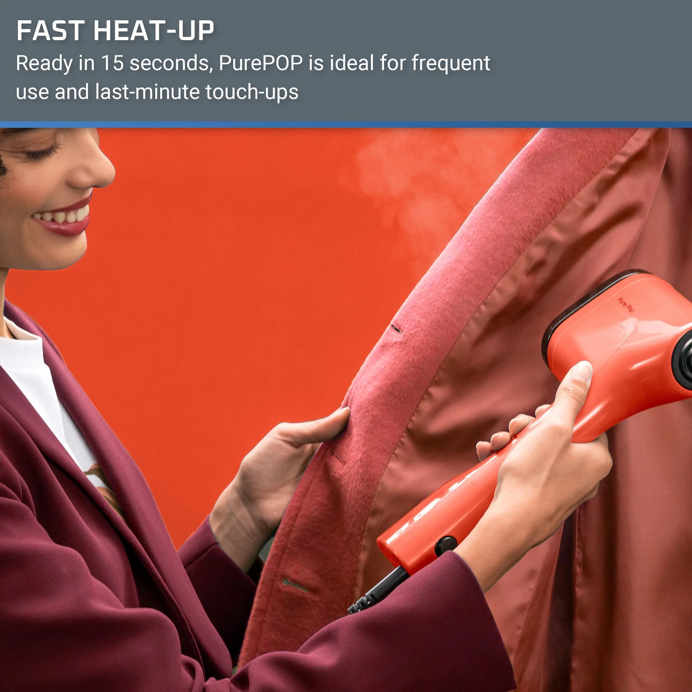 Handheld Garment Steamer Red X388730