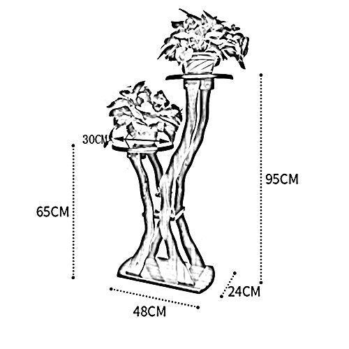 Wooden Flower Stand Plant Shelf N1842