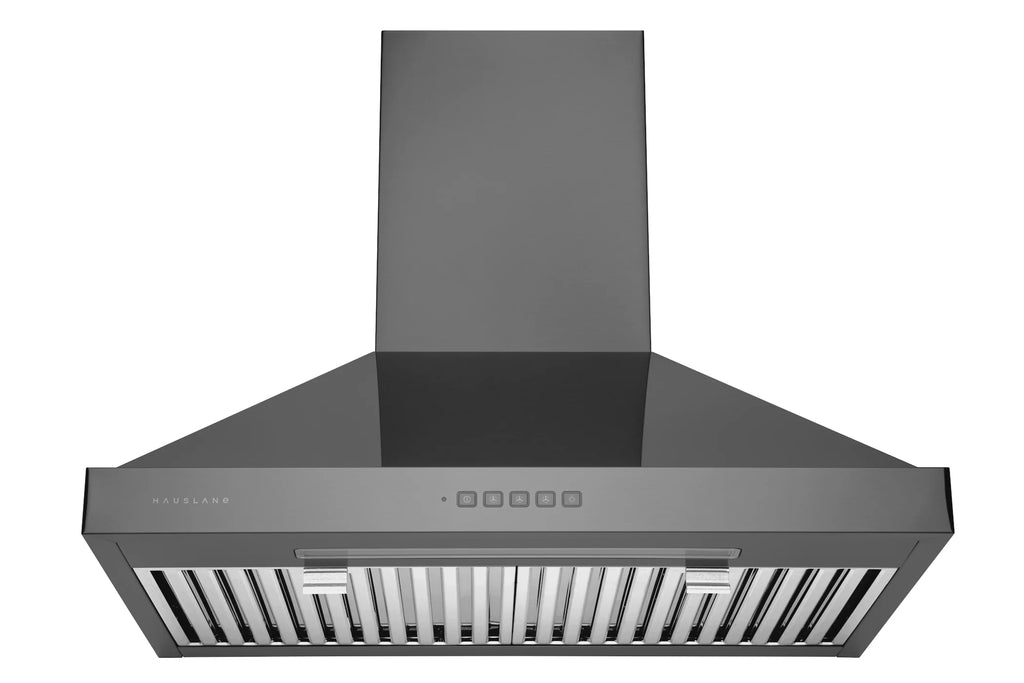 30 in. Convertible Wall-Mounted Range Hood, Black Stainless Steel Z435744