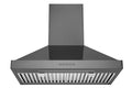 30 in. Convertible Wall-Mounted Range Hood, Black Stainless Steel Z435744