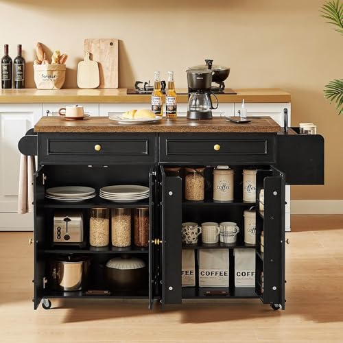 Mobile Kitchen Island with Storage H22240
