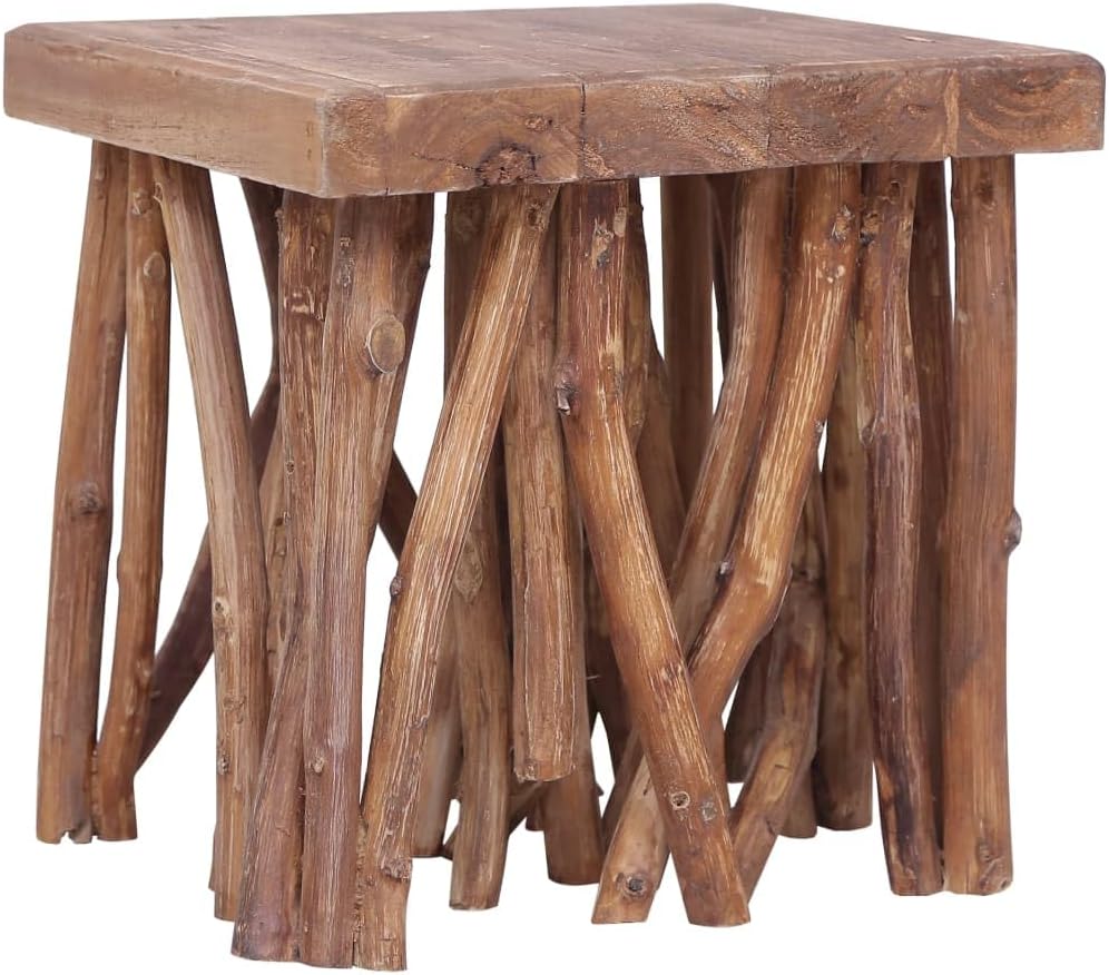 Solid Wood Coffee Table with Log Legs P2229