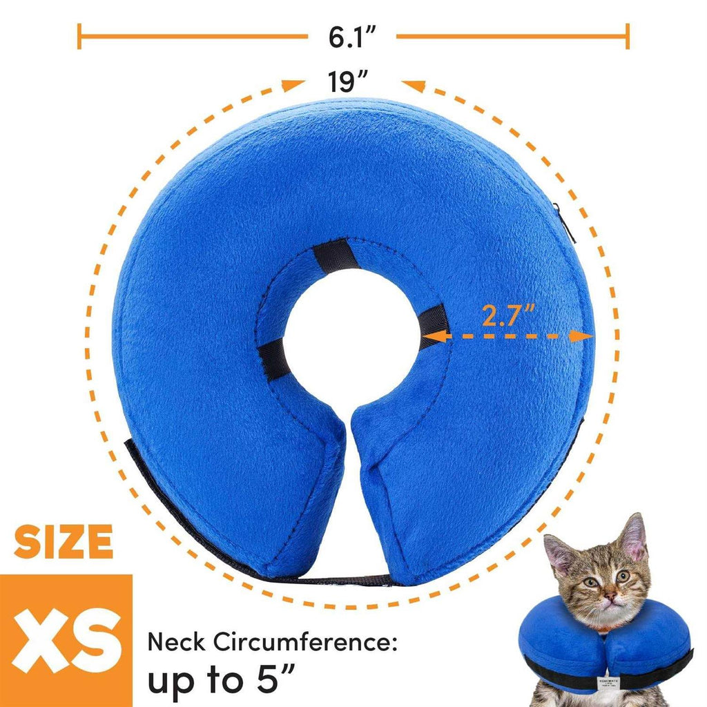 Protective Inflatable Collar for Dogs and Cats Soft Pet Recovery Collar O218