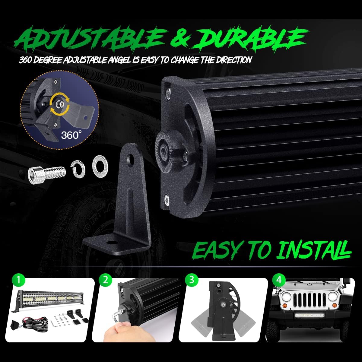 52 inch Triple Row LED Light Bar 6000K C2026
