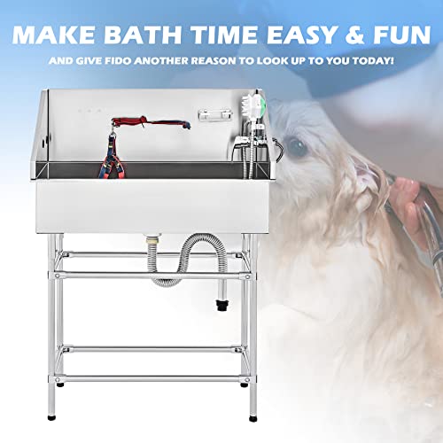 34 Inch Stainless Steel Dog Washing Station N635