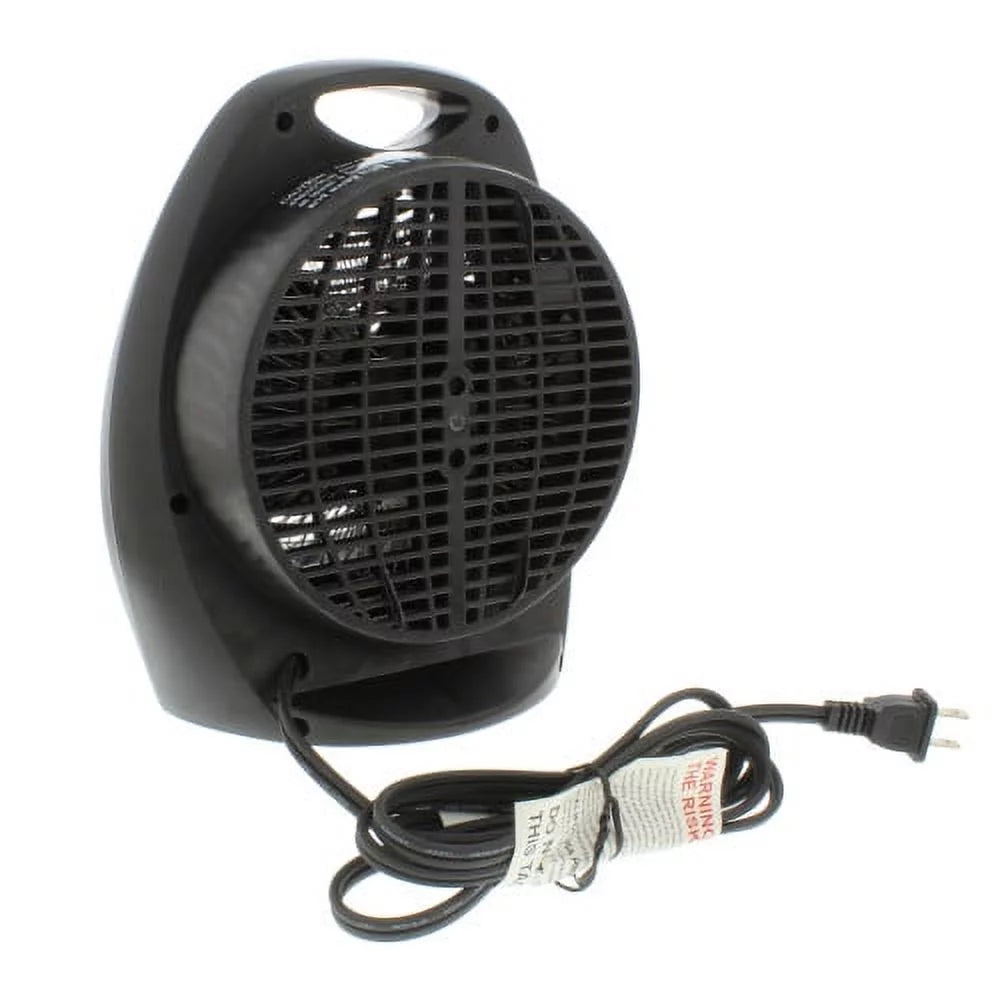 Black Fan-Forced Electric Portable Space Heater G9734