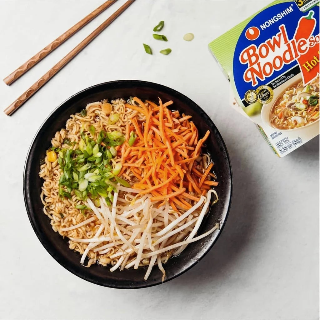 3.03oz X 18 Count Hot & Spicy Beef Ramyun Ramen Noodle Soup Bowl N203