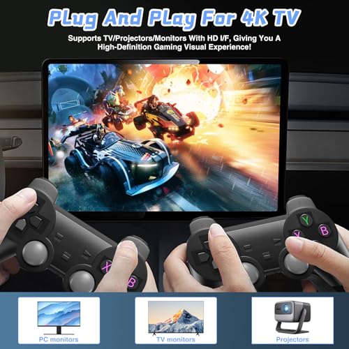 4K HD Game Stick with 128+256G TF Cards and Dual Controllers A1037