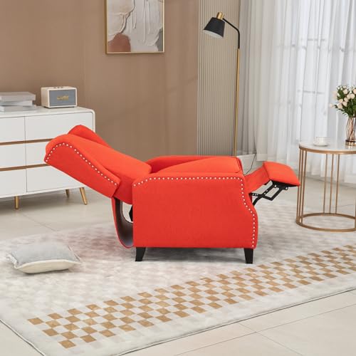 Red Adjustable Wingback Recliner Chair T978