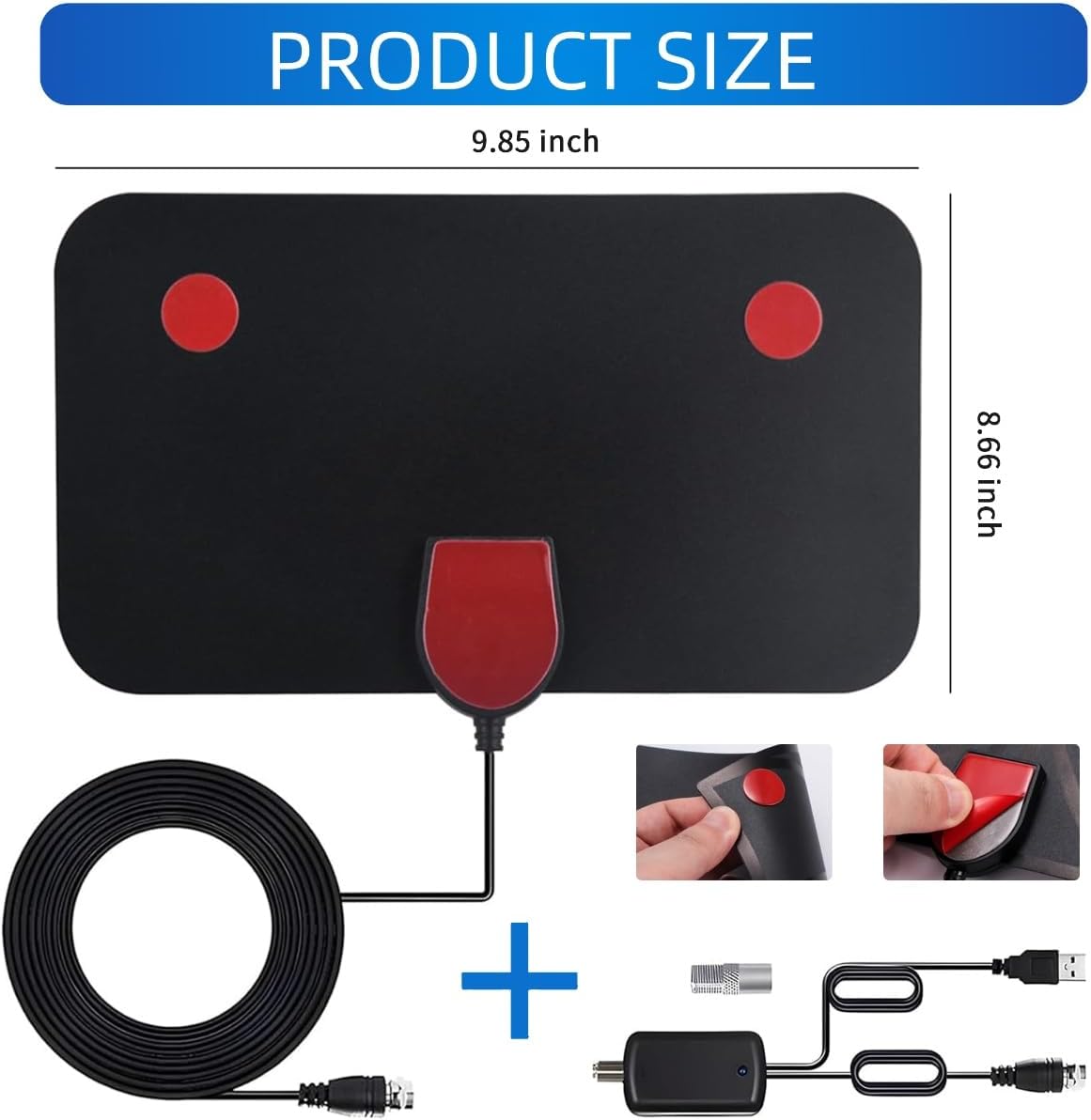 TV Antenna Indoor, 950 Miles Long Range Digital TV Antenna with Signal Amplifier Z303875