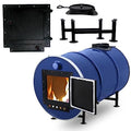 Double Barrel Stove Adapter Kit for 30 to 55 Gallon Drums D862