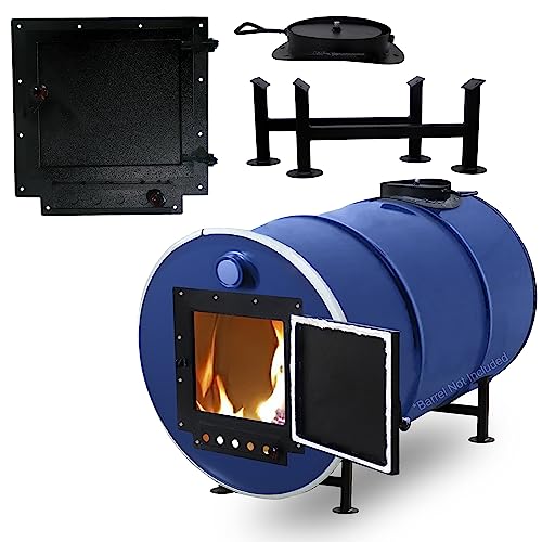 Double Barrel Stove Adapter Kit for 30 to 55 Gallon Drums D862