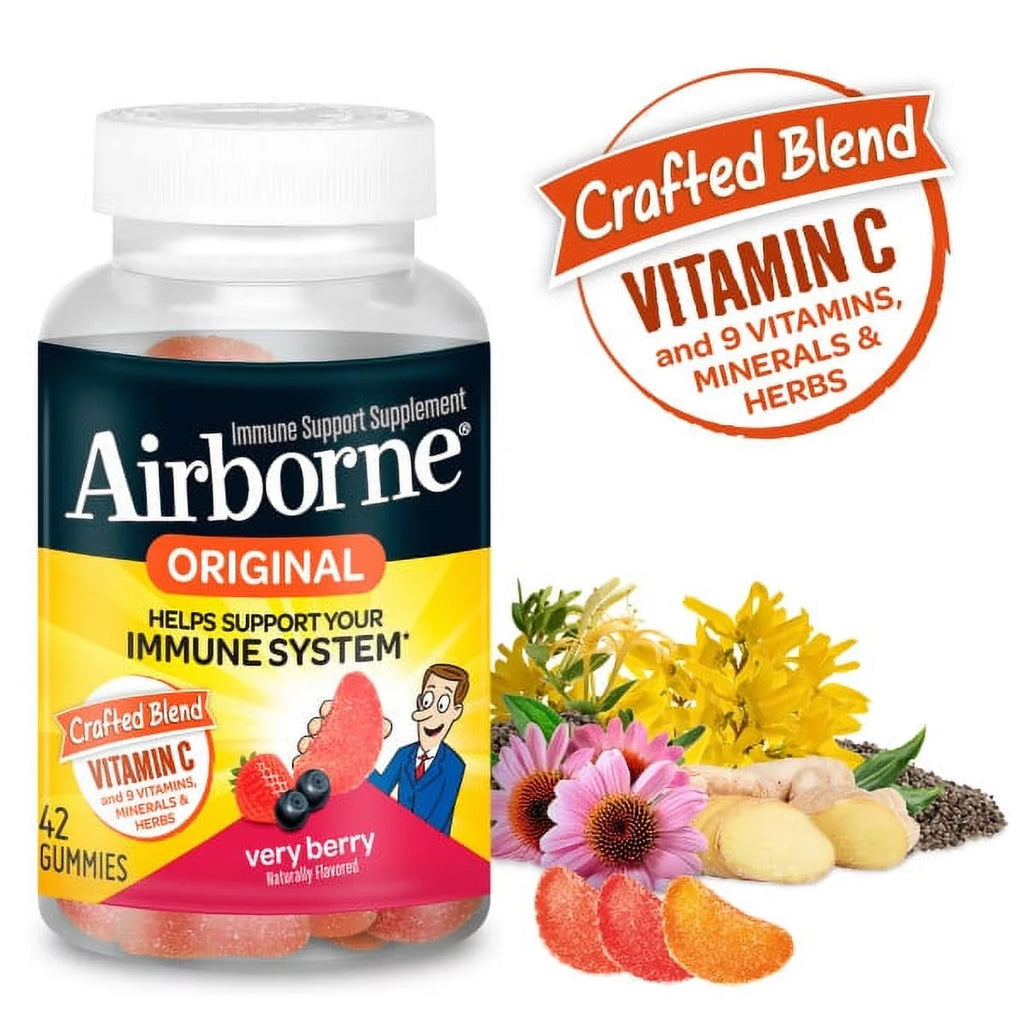 42 count Mixed Berry Gummies with Vitamin C and Minerals W131090