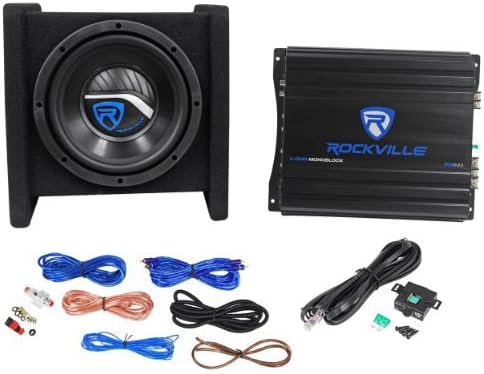 1000w Dual 10 Car Subwoofer Enclosure with Mono Amplifier and Amp Kit F71765