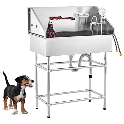 34 Inch Stainless Steel Dog Washing Station N635