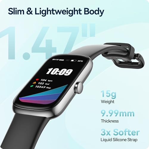24/7 Heart Rate SpO2 Sleep Monitor Activity Tracker with Step Calorie Counter Pedometer, 21-Day Battery, IP68 Waterproof Fitness Watch V32768
